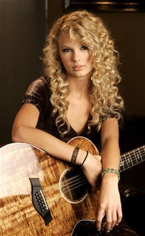 Taylor Swift Pink Guitar. white horse taylor swift